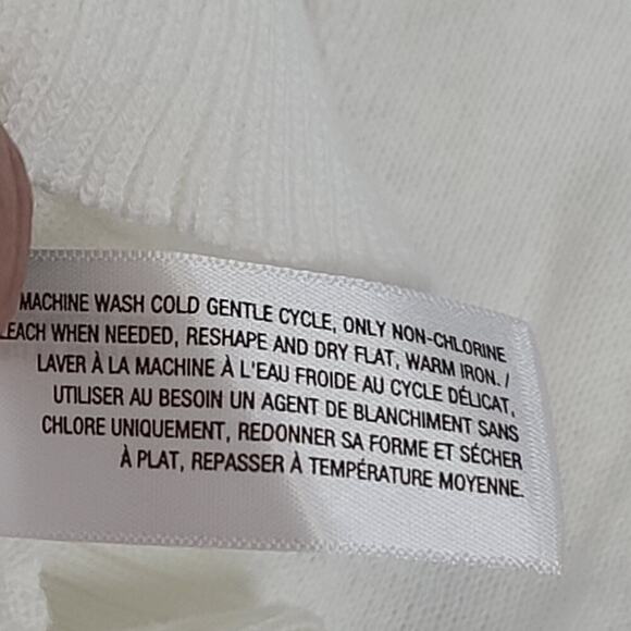 Old Navy Y2K women's cardigan white Argyle NWT Size Large Light academia Preppy - Picture 7 of 9